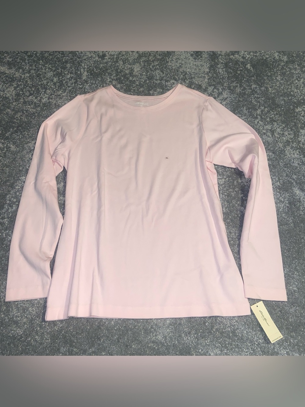 NWT Eddie Bauer Women's Long Sleeve Light Pink T-Shirt ladies XL - Picture 3 of 13
